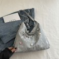 thumbnail image 1 of Mochila de diseño de nicho con lazo, bandolera de un solo hombro, multiusos, de gran valor, con cadena y gran capacidad., 1 of 5