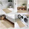 thumbnail image 2 of 2 Pcs Upgraded Waffle Bath Mat, Super Absorbent Non Slip Bath Mats for Bathroom Floor, Machine Washable Bathroom Rugs with Tassels, Rubber Backed Bathroom Mats, Ultra Soft, Khaki, 2 of 8