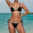thumbnail image 3 of RUTAYY Women's Bikini Sets Swimwear Tankini Halter Party Tropical Beachwear 2 Piece Outfit Trendy Beach Swimsuit, 3 of 5