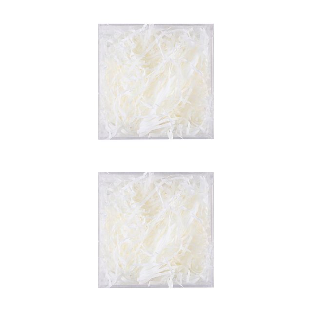 Bearachild 1 paquete de relleno de rafia de papel Lafite, embalaje triturado, suministros de decoración, rellenos de confeti, Pascua, Navidad, Beige 2piezas