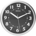 thumbnail image 2 of Seiko Wall Clock Silver-Tone Metallic Case Luminous Numerals, 2 of 9