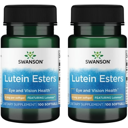 Swanson Lutein Esters - Featuring Lutemax 6 mg 100 Sgels 2 Pack