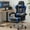 Blue-A, variant on Office Chair with Large Back, PU Leather Swivel Gaming Chair with Thicken Seats and Flip-up Armrests, Chair for Gaming, Work, Sturdy, Pink