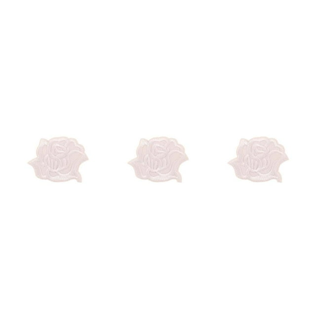 Cateissary parches de flores a prueba de agua kit de herramientas de parche de rosa blanca suministros de emergencia para sábanas ropa sombreros Type1 NO1