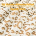 thumbnail image 6 of Brown Blanket Plush Soft Fleece Blankets Warm Leopard Cheetah Print Throw Blanket Lightweight Fuzzy for Couch Bed Sofa Travel 50x60inch, 6 of 6