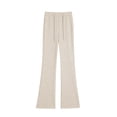 thumbnail image 4 of WFJCJPAF 2025 New Product Khaki Pants for Women,Women's Solid Color Women's Suit Pants Loose Straight Leg Wide Leg Bell-bottoms Pants Long Pants - Beige XL, 4 of 4