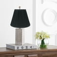 thumbnail image 5 of Urbanest Set of 2 Pleated Softback Lamp Shade, Faux Silk, 5-inch by 9-inch by 7-inch, Black, Spider Fitter, 5 of 6