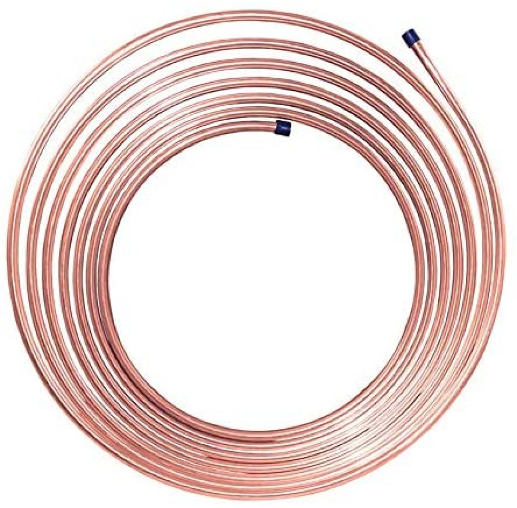 Nickel/Copper Brake/Fuel/Transmission Line Tubing Coil, 3/8" x 25