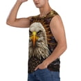 thumbnail image 2 of Disketp Vintage Pattern Bald Eagle Sleeveless Tshirts for Men, Muscle Shirts for Men Dry Fit Tank Top-Medium, 2 of 5