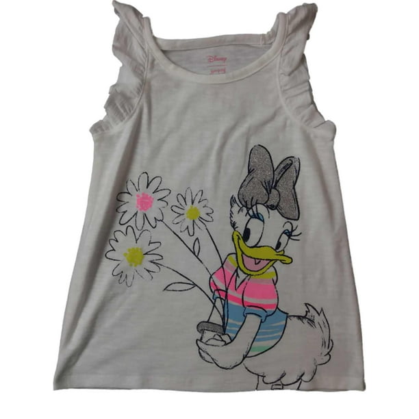 Disney Toddler Girls Disney Daisy Duck Glittery Floral Flower Bird