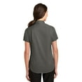 thumbnail image 2 of Port Authority Ladies Short Sleeve SuperPro Twill Shirt-3XL (Sterling Grey), 2 of 6