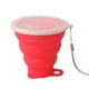 thumbnail image 1 of Injueey Taza plegable de silicona de calidad alimentaria para acampar al aire libre y viajar taza de agua portátil resistente al calor Almacenamiento y organización del hogar Rojo, 1 of 6