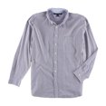 thumbnail image 1 of Tommy Hilfiger Camisa abotonada con rayas en contraste para hombre, Azul, X-Large, 1 of 1