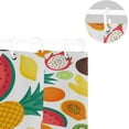 thumbnail image 5 of Coolnut Watermelon Lemon Lime Bath Shower Curtain Liners 72"x72", 100% Polyester Waterproof with C-Shaped Curtain Hook Modern Bathroom Decoration 1 Panel, 5 of 5