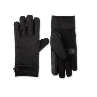 Coach Men's Basic Leather Gloves in Nappa Leather (Black, Medium