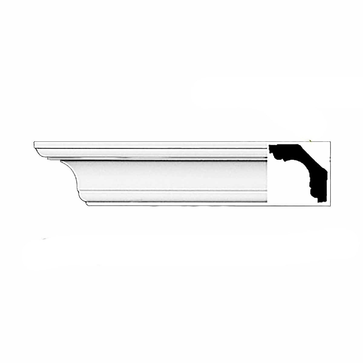 Cornice White Urethane Sample of 11754 23.5 Long | Renovator's Supply