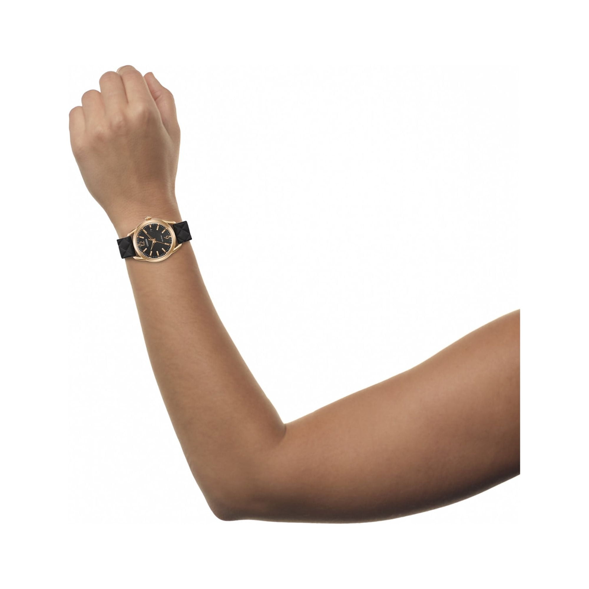 CITIZEN Women's Drive Eco-Drive Watch FE6083-13E, 34 mm, Black
