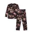 thumbnail image 2 of Bingfone Men'S Pajama Set 2 Piece Loungewear Pjs, Long Sleeve With Pajama Pants-Coffee Bean, 2 of 9