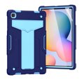 thumbnail image 1 of Dteck with Screen Protector Case for Samsung Galaxy Tab A7 10.4" SM-T500 T505 (2020 Released) 10.4-inch,Shockproof 3-layer-protection Hybrid Rubber Hard PC Back Kickstand Cover,Navy+Blue, 1 of 4