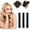 352-Black, variant on 3pcs No-Heat Hair Curlers, Slouchy Hair Curling Tool, Silk Hair Rollers, Elastic Headband, Long Hair Soft Curling Accessories, Sleep Hair Curler, Suitable For Valentine's Day, Festival, Women
