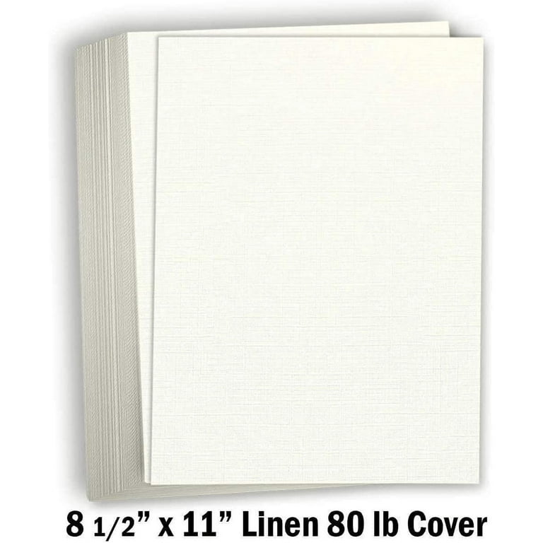 Hamilco Linen Textured Cardstock Paper 8 1/2 x 11 Blank Thick