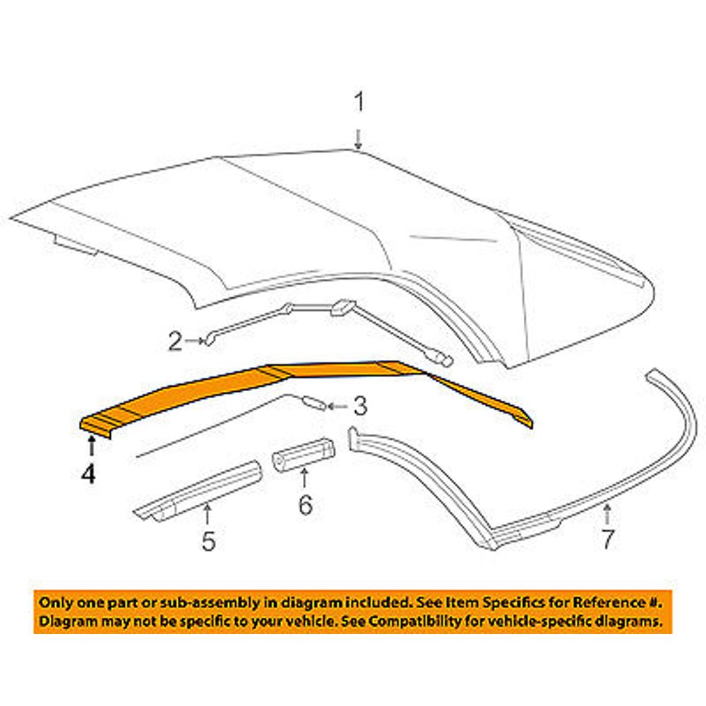 CHRYSLER OEM 0508 Crossfire Convertible/soft TopPad 5170488AA