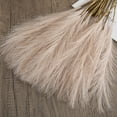 thumbnail image 1 of Artificial Fluffy Reed Grass Branches Home Decoration Housewarming Gifts  Light Yellow, 1 of 9