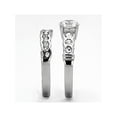 thumbnail image 4 of 2.35 Ct Round Zirconia Stainless Steel 316 Engagement Wedding Ring Set Size 6, 4 of 6