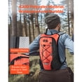 thumbnail image 3 of KFFKFF 8L Hydration Backpack with 2L TPU Water Bladder, Cycling Running Hiking Climbing Biking Compact Water Hydration Backpack with Storage for Males Females, Orange, 3 of 9
