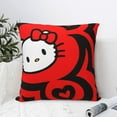 thumbnail image 6 of Hello Kitty Pillow Cover, Square Throw Pillow Cases For Couch Sofa Bed Living Room,Home Decorative, 22"X22", 6 of 9