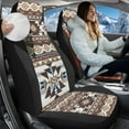 thumbnail image 3 of Uorisanigo Car Seat Covers for Front Seats, 2 Pack Brown Ethnic Aztec Car Seat Covers Protection, Easy Installation, Universal Fits Most Cars Truck Van and SUV, 3 of 7