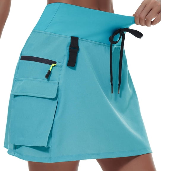 Women's Hiking Cargo Skort Sun Protections Fabric Management Gym Tennis Outdoor Workwear