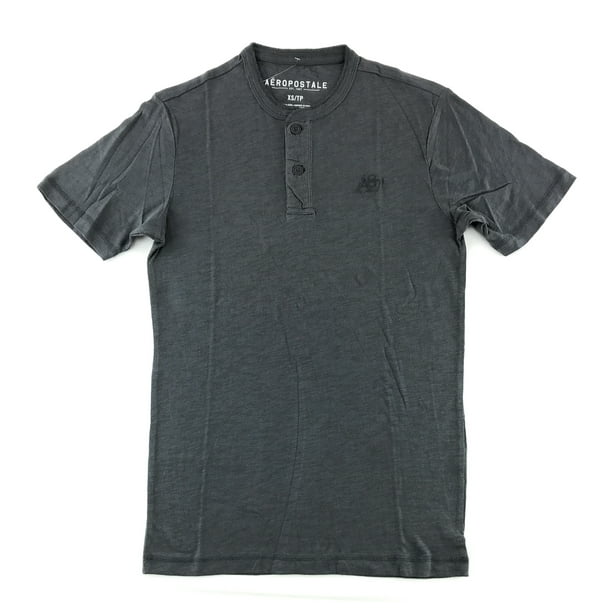 Aeropostale Aeropostale Mens Solid Henley Shirt