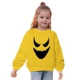 thumbnail image 1 of Chandail à Col Rond pour Garçons, Manches Longues, Blouse à Capuche, Automne et Hiver, Imprimé Cœur, Jaune, 9 Ans, 1 of 4