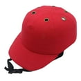 thumbnail image 4 of Ropa de trabajo de seguridad contra golpes, casco, protección para la cabeza, gorra de béisbol para ropa de trabajo rojo, 4 of 6
