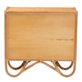 thumbnail image 5 of bali & pari Baylor Bohemian Light Honey Rattan Storage Cabinet, 5 of 6