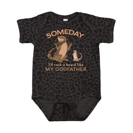 

Inktastic Someday I ll Rock a Beard Like My Godfather-Bearded Dragons Gift Baby Boy or Baby Girl Bodysuit