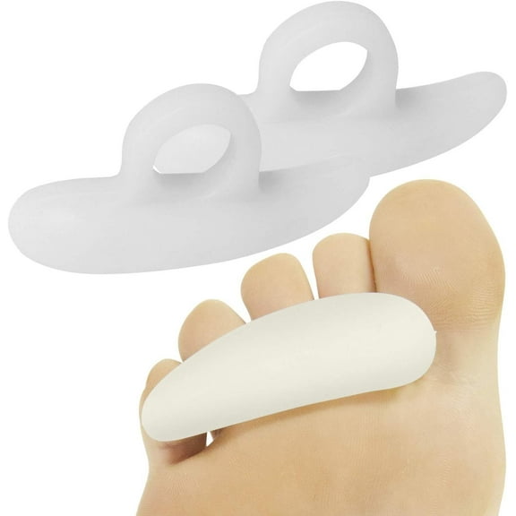 Hammer Toe Straightener and Corrector 4 Pack Crests Relieve Foot Pain, Pressure, Discomfort | Flexible Silicone Comfort | Align, Improve Stability | Stain, Odor Resistant