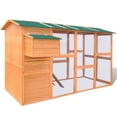 thumbnail image 2 of vidaXL Outdoor Chicken Cage Hen House Large Space Wood, 2 of 9