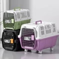 thumbnail image 3 of JWQFBC Airline Pet Carrier Portable Pet Transport Crate Vehicle Travel Carrier for Cats, Small Dogs, Black, 3 of 10