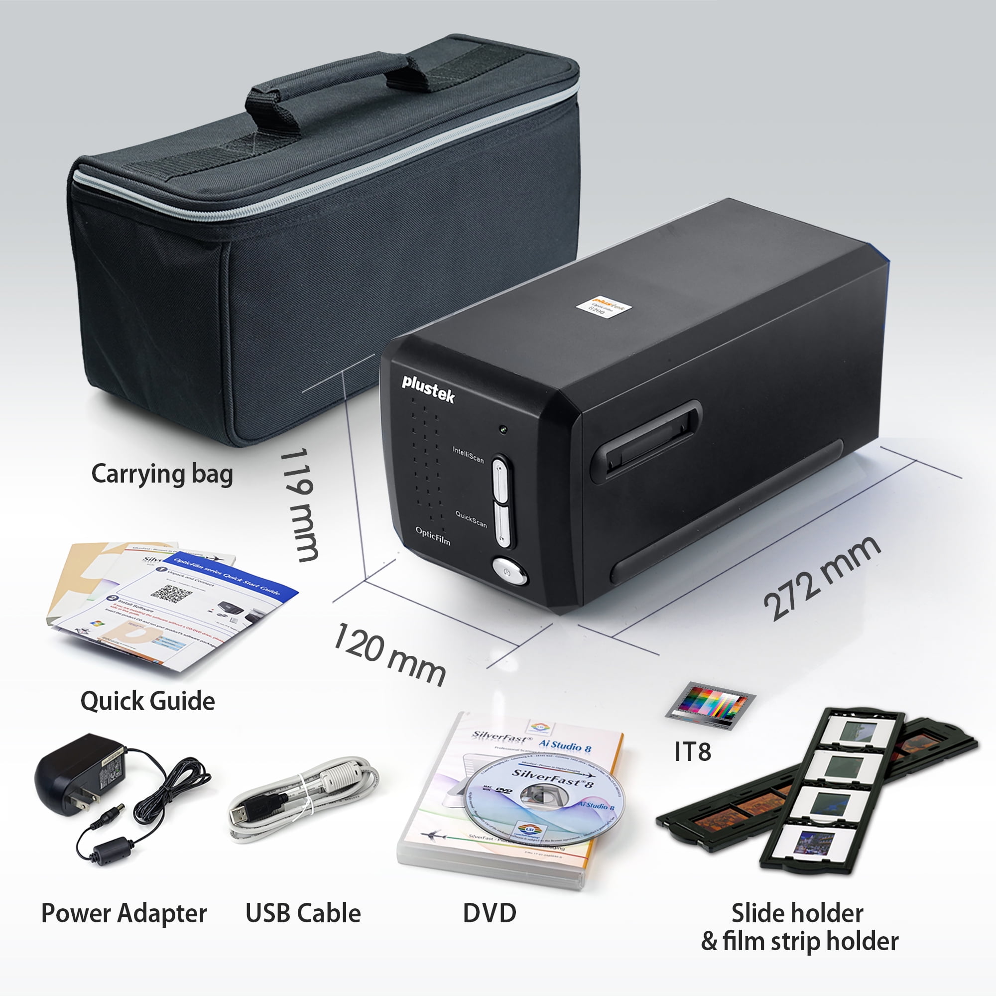 Buy Plustek OpticFilm 8200i AI 35mm Film & Slides Scanner. IT 8