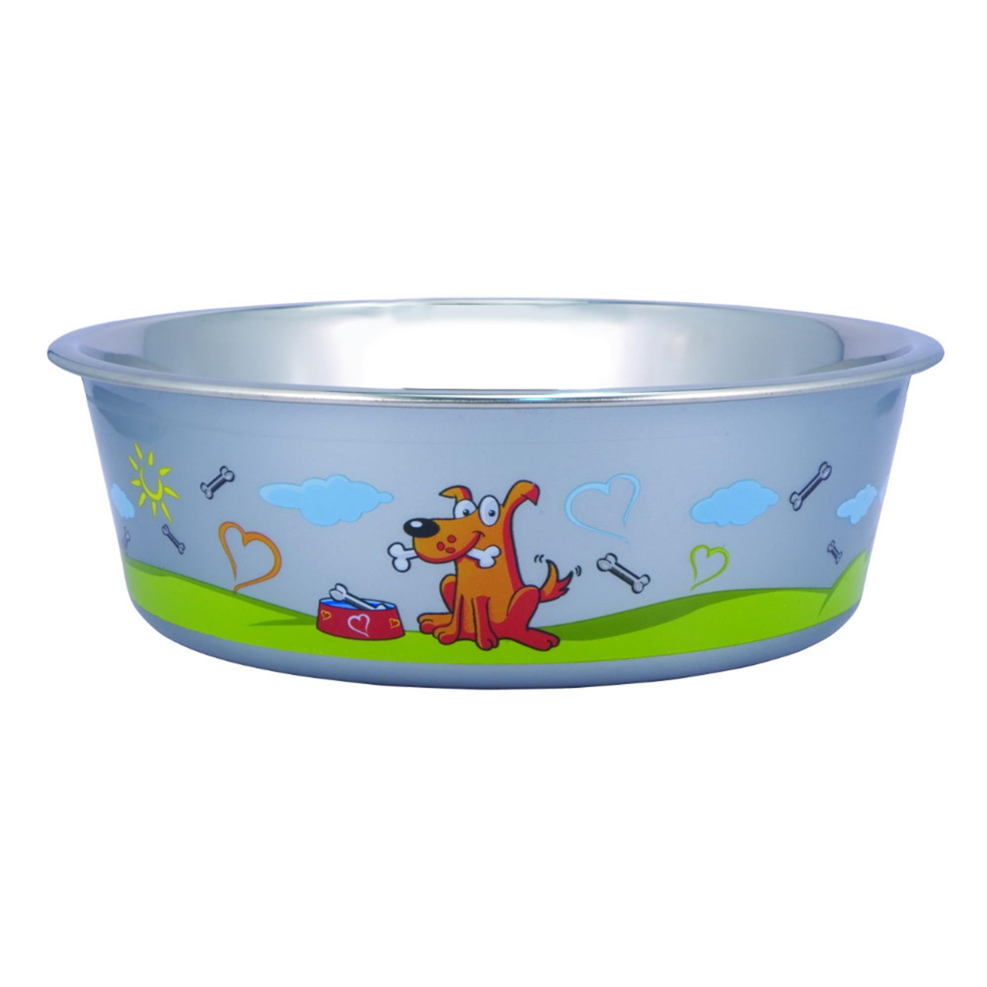 Pefilos 8.46"x2.76" Medium Lightweight Stainless Steel Dog Bowl, 54.1 OZ Food And Water Dish Pet Food Bowls, Blue Pefilos 8.46"x2.76" Medium Lightweight Stainless Steel Dog Bowl, 54.1 OZ Food And Water Dish Pet Food Bowls, Blue