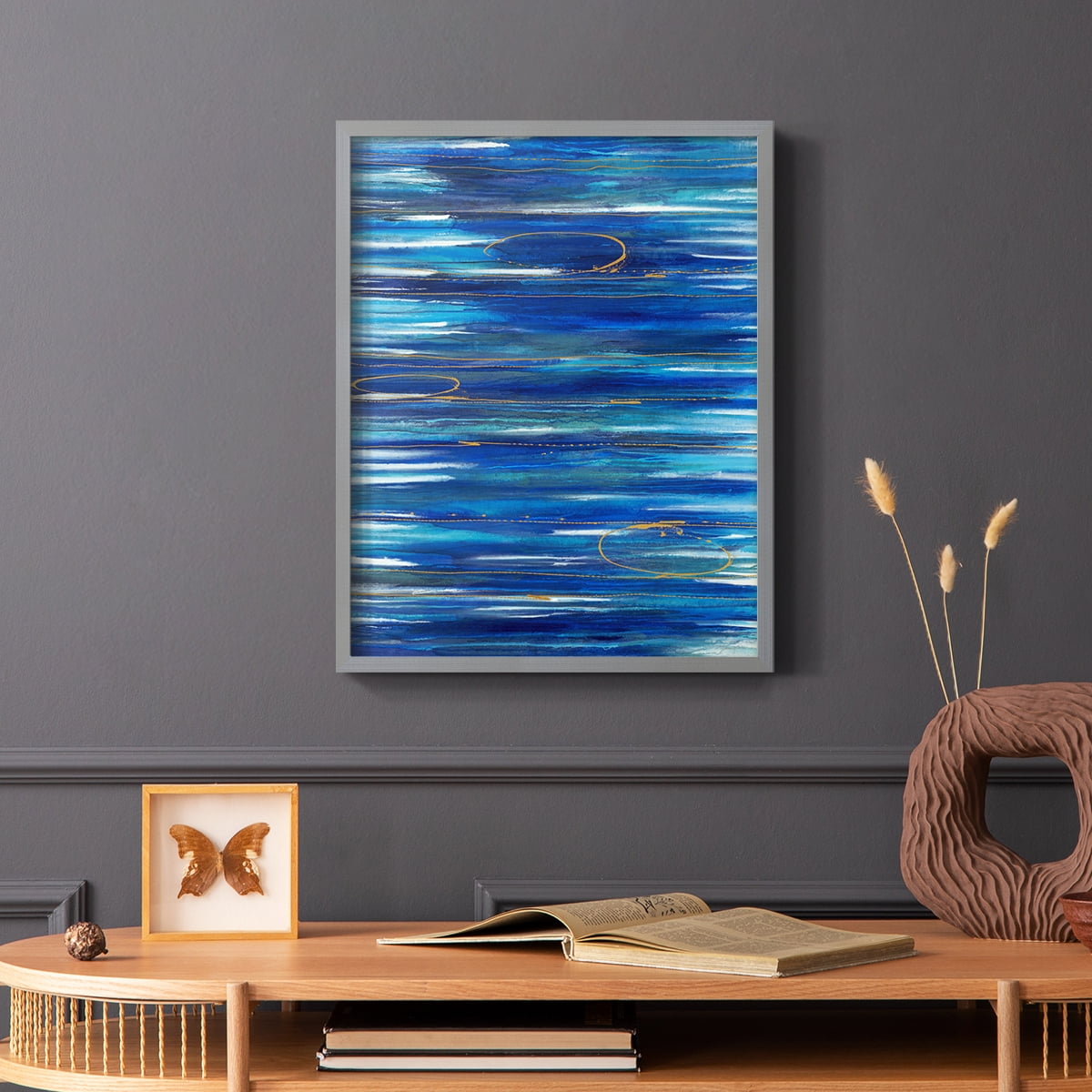 Waterworld Framed Print in Gray Solid Wood 8 x 10 Framed Print