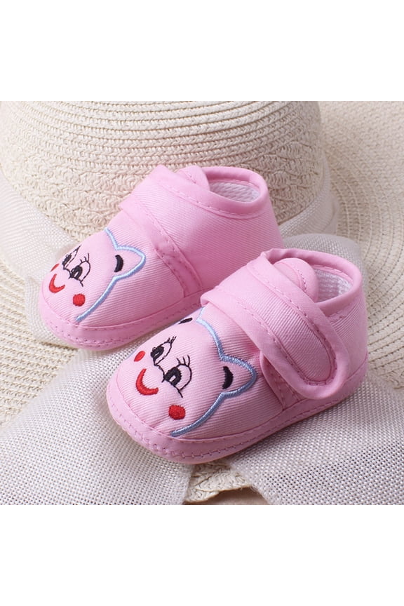 Babies First Walkers Baby Girl Boy Soft Sole Cartoon Anti-slip Shoes Toddler Shoes