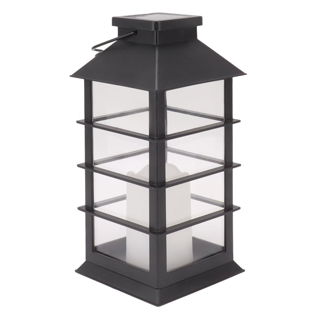2Pcs Solar Hanging Lantern Candle Design LED Solar Outdoor Light Decor for Pathway Yard Lawn