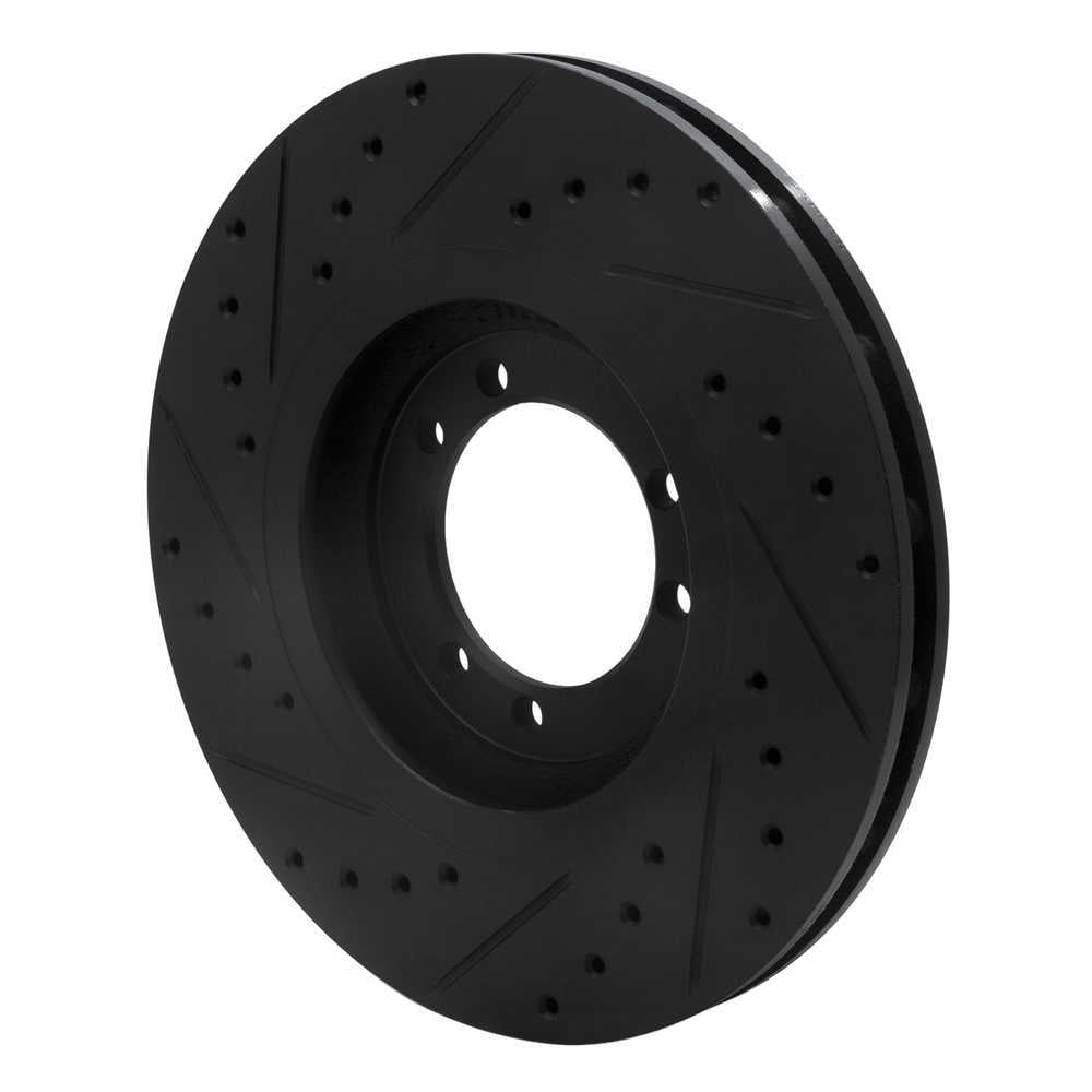 Dynamic Friction Company 633-44001R DFC Brake Rotor - Drilled And Slotted - Black