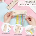 thumbnail image 4 of Wood Blanket Reusable Color Chart Wool Shade Organiser Card,Blanket Planner for Thread Crochet Projects Handmade Gifts A, 4 of 5