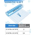 thumbnail image 4 of 15.7 in x 4.9 ft Dog Door Replacement Flaps - Safe Plastic Vinyl Strip for DIY Doghouse Entry Door or Cat Door, Transparent Dog House Door Flap, Easy to Cut & Install, 4 of 7