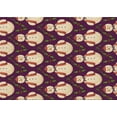 thumbnail image 1 of Ahgly Company Tapis d'Aire Rectangulaire Transitionnel Brun Vert à Feuilles d'Automne pour Intérieur, Lavable à la Machine, 6 Pieds x 9 Pieds, 1 of 7