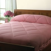 Mainstays Reversible Solid Comforter, Rose and Pink